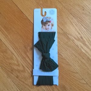 NWT Forest Green Baby Bling Headband